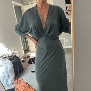 Blue wedding guest dress